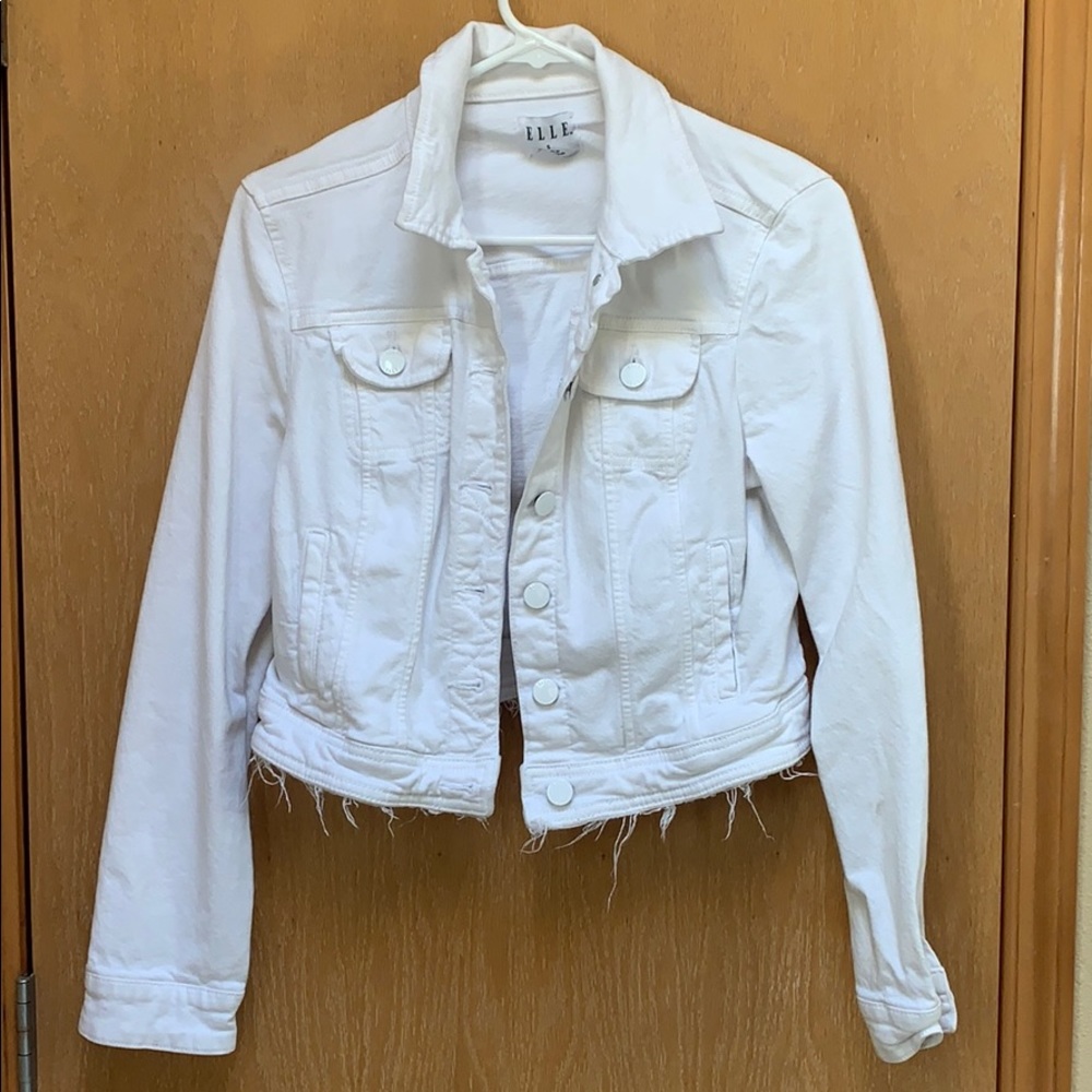 White Ripped Jean jacket